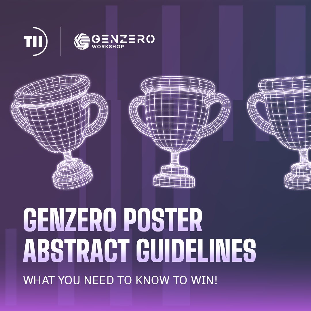 TIIuae's tweet photo. How do you make a poster proposal that's worth $1M in funding?
Follow these key guidelines to maximize your chances of becoming our GENZERO champion.
Submit now while you still can: https://t.co/asSpfT0mea
#TII #Innovation #Technology #Genzero #AutonomousSystems https://t.co/gRgkgdcBQf