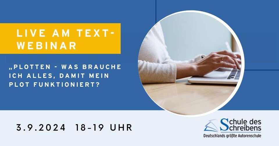Wo geht die Geschichte hin, wo kommt sie her?
Worin unterscheiden sich „Handlung“, „Story“ und „Spannungsbogen“? Ist das nicht alles dasselbe? 
Was ihr für einen funktionierenden Plot braucht, zeigen wir euch im Live-am-Text-#Webinar am 3. September.
facebook.com/events/1032572…