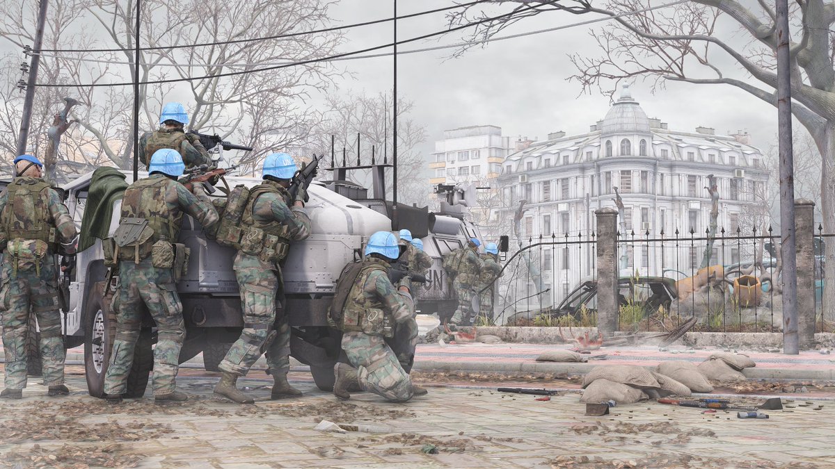 A Squad of UN Soldiers moving into an Antlion Nest a few days before the 7-Hour War.

#Arma3 #Arma3photography #Halflife