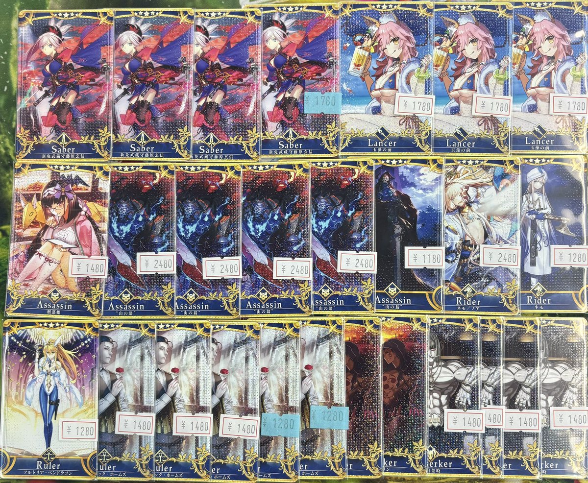 FGO #FGOAC 通販に最終再臨フェイタルの武蔵、水着玉藻の前、刑部姫