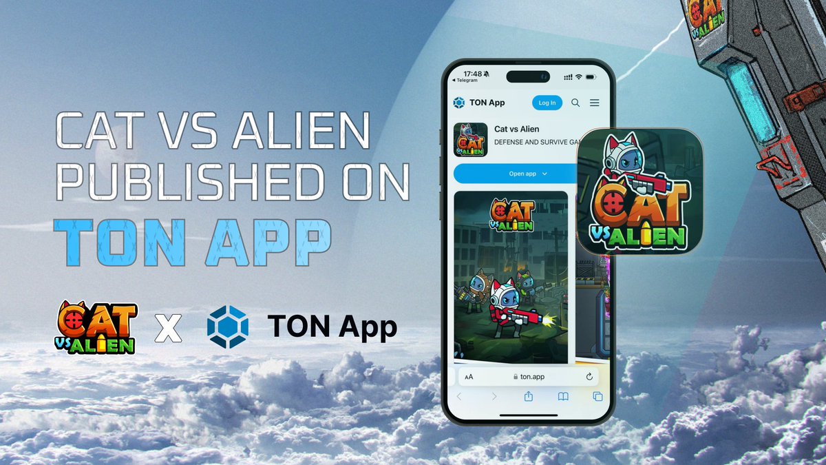 💥 Cat vs Alien is Now on TON APP🔥

💰💰 We're excited to announce that Cat vs Alien is now featured on TON APP 

🌈🌈 Check us out and support us by voting to help us grow and bring more exciting features to our community. 

🌹Visit us on TON APP and be a part of our journey: