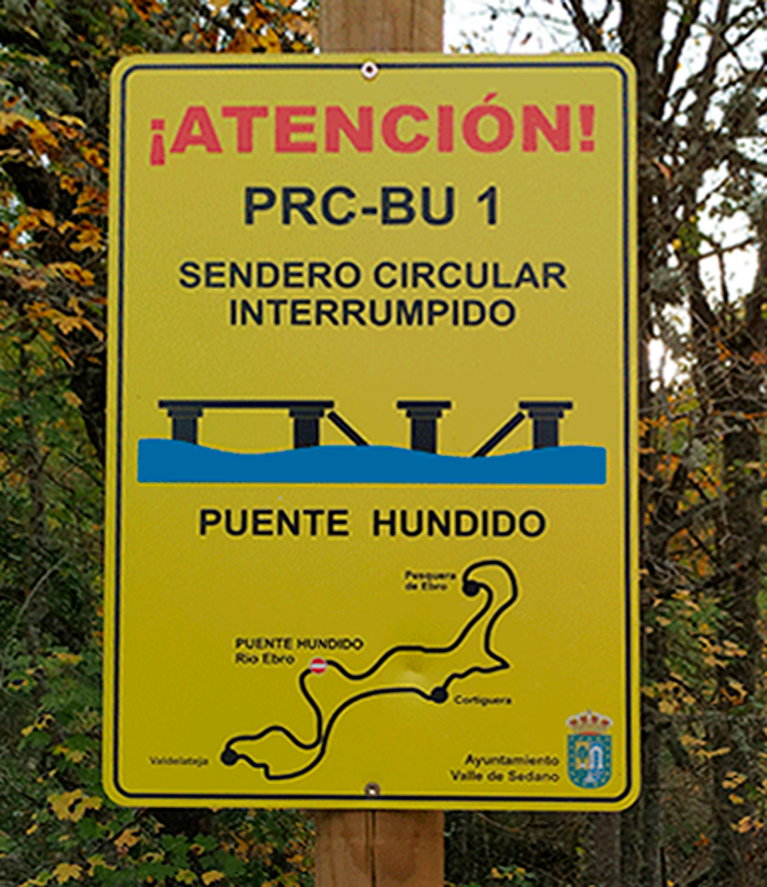 Ubi__'s tweet photo. Desconozco quién tiene las competencias, pero es lamentable que después de 6 años de su derribo siga sin reconstruirse la pasarela sobre el Ebro en Valdelateja, una de las rutas más espectaculares de Burgos, la del Cañón del Ebro, que forma parte del Camino Natural del Ebro #GR99 https://t.co/QtwR9svafg