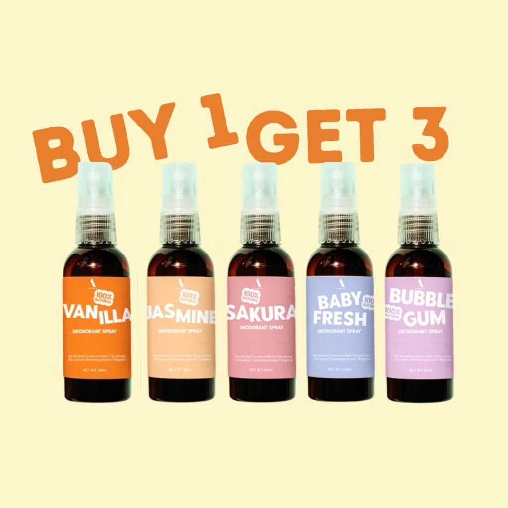 Cek BELI 1 DAPAT 3 NATURAL DEODORANT SPRAY LIKE JANNSKIN / DEODORANT SPRAY MEMUTIHKAN KETIAK 60ML dengan harga Rp21.900. Dapatkan di Shopee sekarang! s.shopee.co.id/1LLzu5Mfvu?sha…