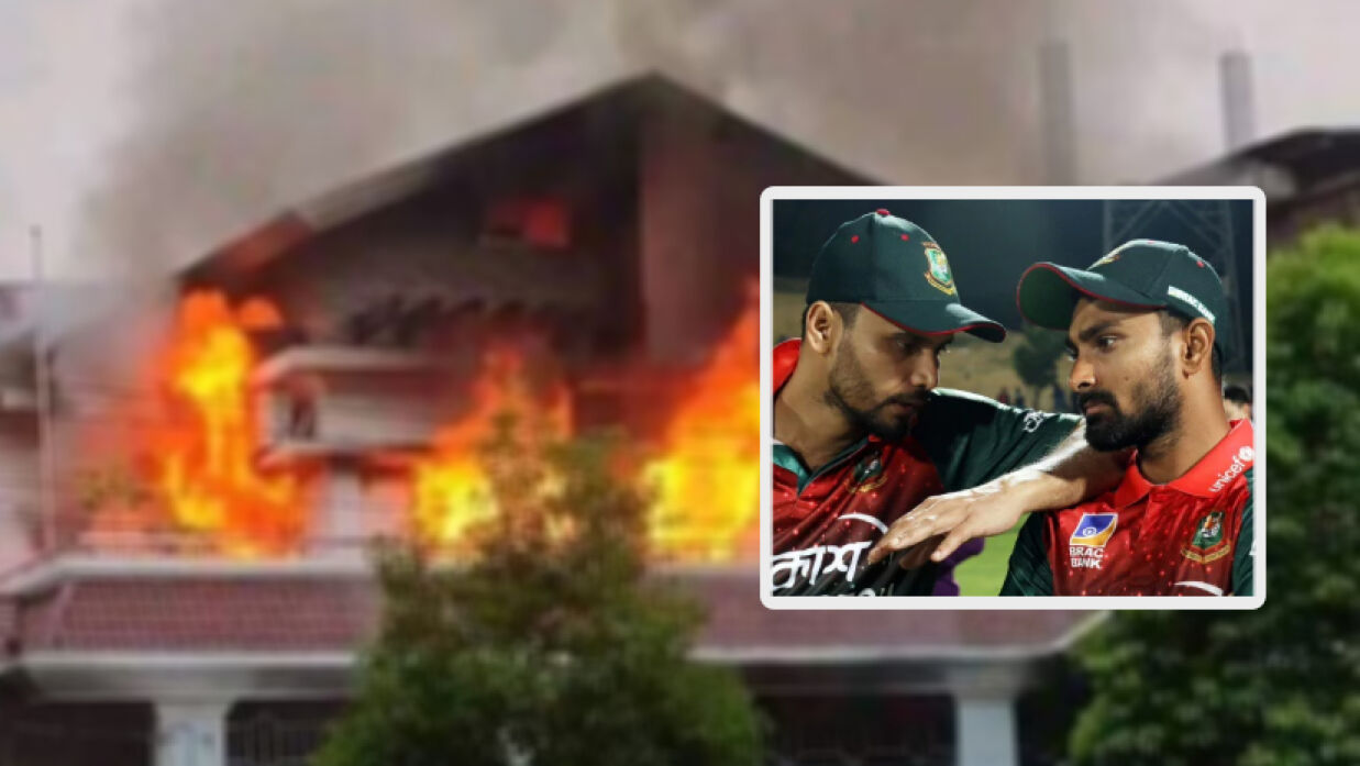 মাশরাফির বাড়ি দেখিয়ে ভারতে প্রচার ‘পুড়ছে লিটন দাসের বাড়ি’