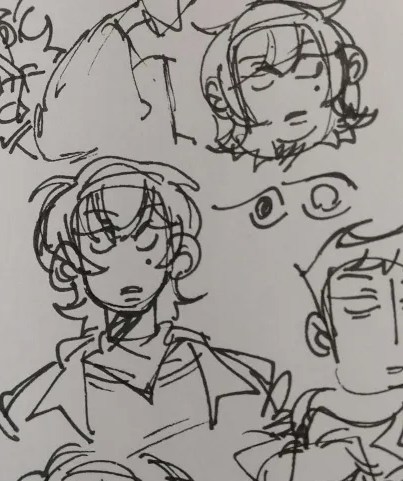 CUE_BIT's tweet photo. found a lot of cedie's early concept art from late 2023 - early january!! her appearance has stayed pretty consistent overall but her hair got A LOT shaggier since then
#augustends #augustendsgame https://t.co/n3r5p3raOG