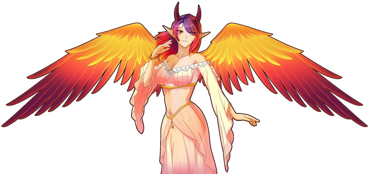 PhantomPhoenixy's tweet photo. @GilRyu1 @crocvt @pacetuber @Envi_vt Ara ara~ Look at these cuties trying to "Recruit" people~ This phoenix goddess is curious of who would be willing to have me join their group and what task I would be given... Who knows? Lure people in with my dommy mommy voice? Burn them in demonic phoenix fire? https://t.co/XykVuDqJ54