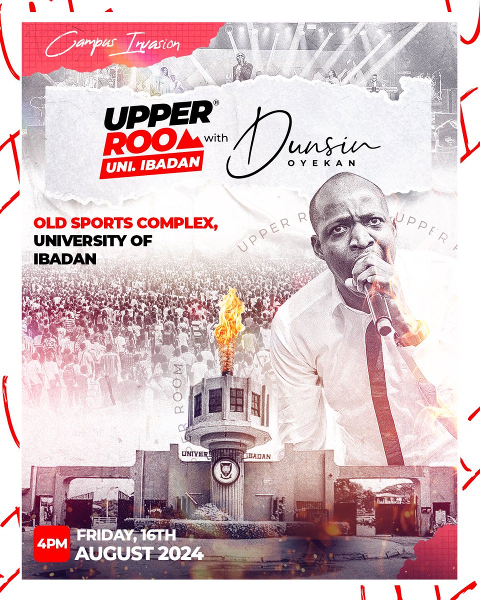 DunsinOyekan's tweet photo. LIFT UP YOUR HEADS OH YOU GATES OF IBADAN!!!

Sound the alarm! 16th of August!!! 

JESUS IS LORD!!!! Invite everyone and see you there! https://t.co/lKrGJw678P