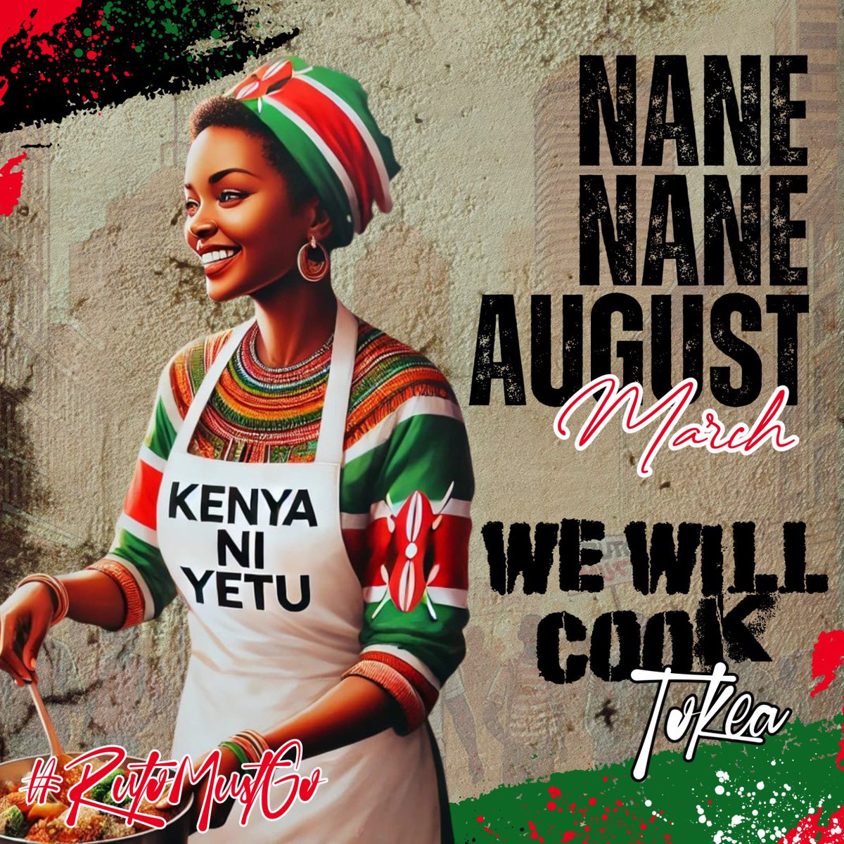 #NaneNaneMarch 
Our chefs, sisters and mothers will cook for us