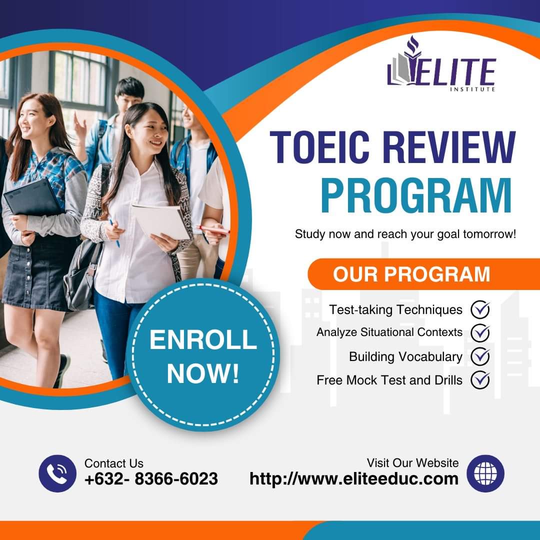 iloveelite's tweet photo. Reaching your professional objectives requires a high level of English proficiency, and the 𝐓𝐎𝐄𝐈𝐂 exam provides an opportunity to showcase your language skills to international companies.
#TOEIC #Review #IntensiveProgram #EnglishClass #BoostyourEnglishLevel https://t.co/9Apbnjs18N