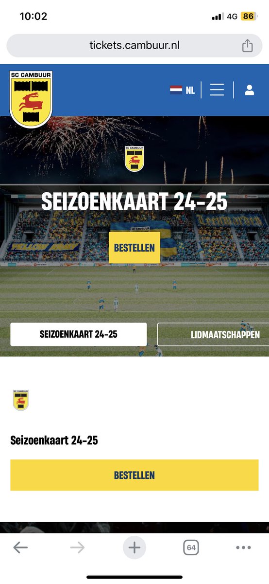 NFTapeguy's tweet photo. @SCCambuurLwd Lijkt nog niet online te staan.. https://t.co/JbVG5C3XB2