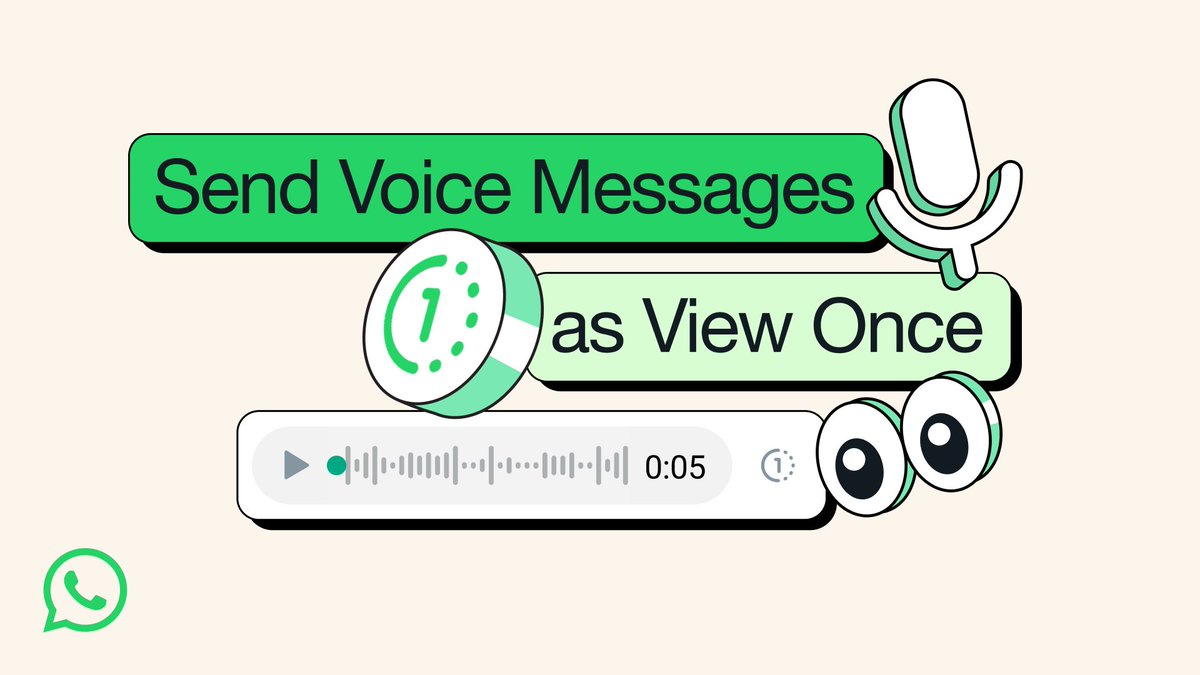9. View once voice messages

View Once voice messages are clearly marked with the “one-time” icon and can only be played one time. This is being rolled out slowly to all users.