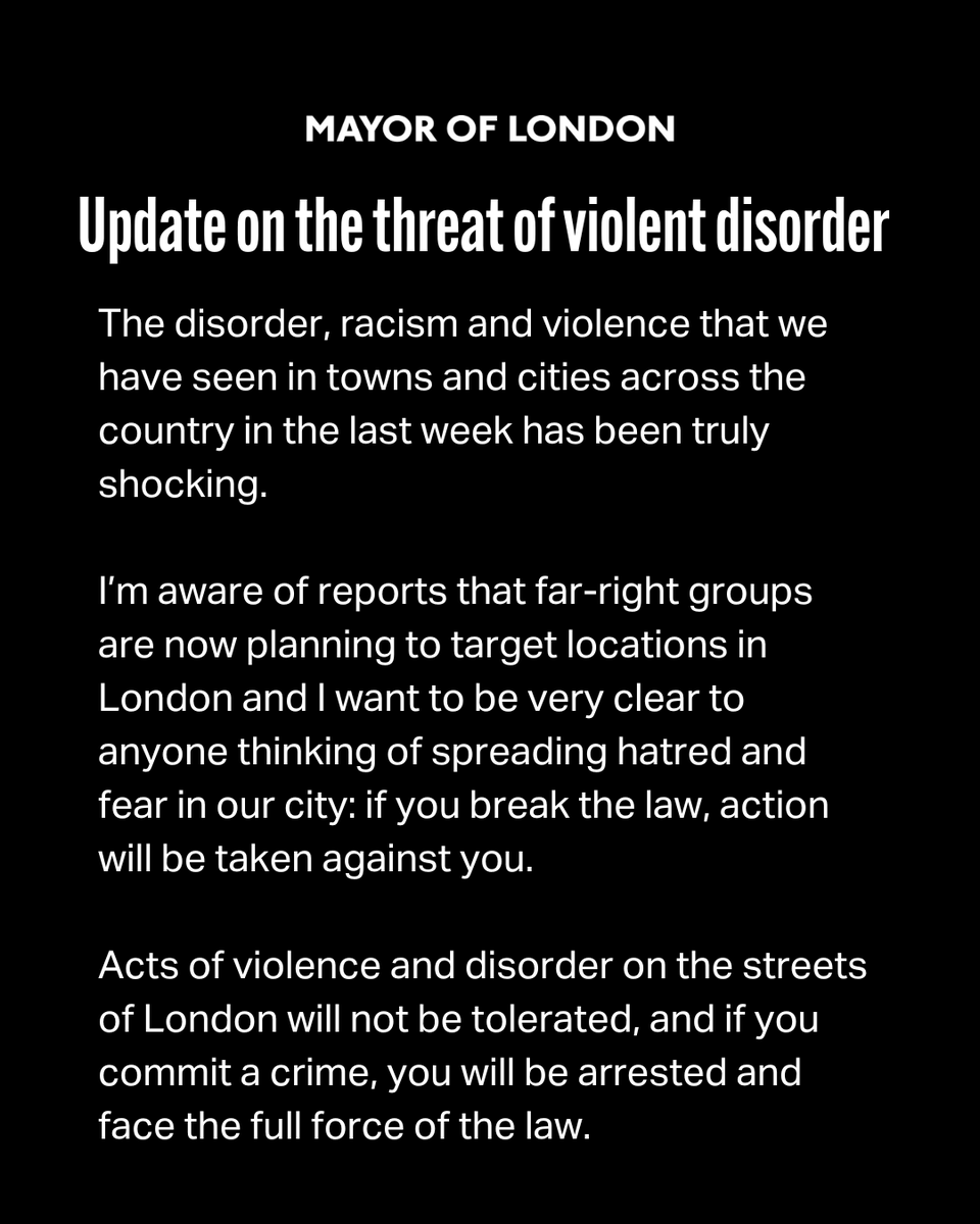 Mayor of London, Sadiq Khan tweet media