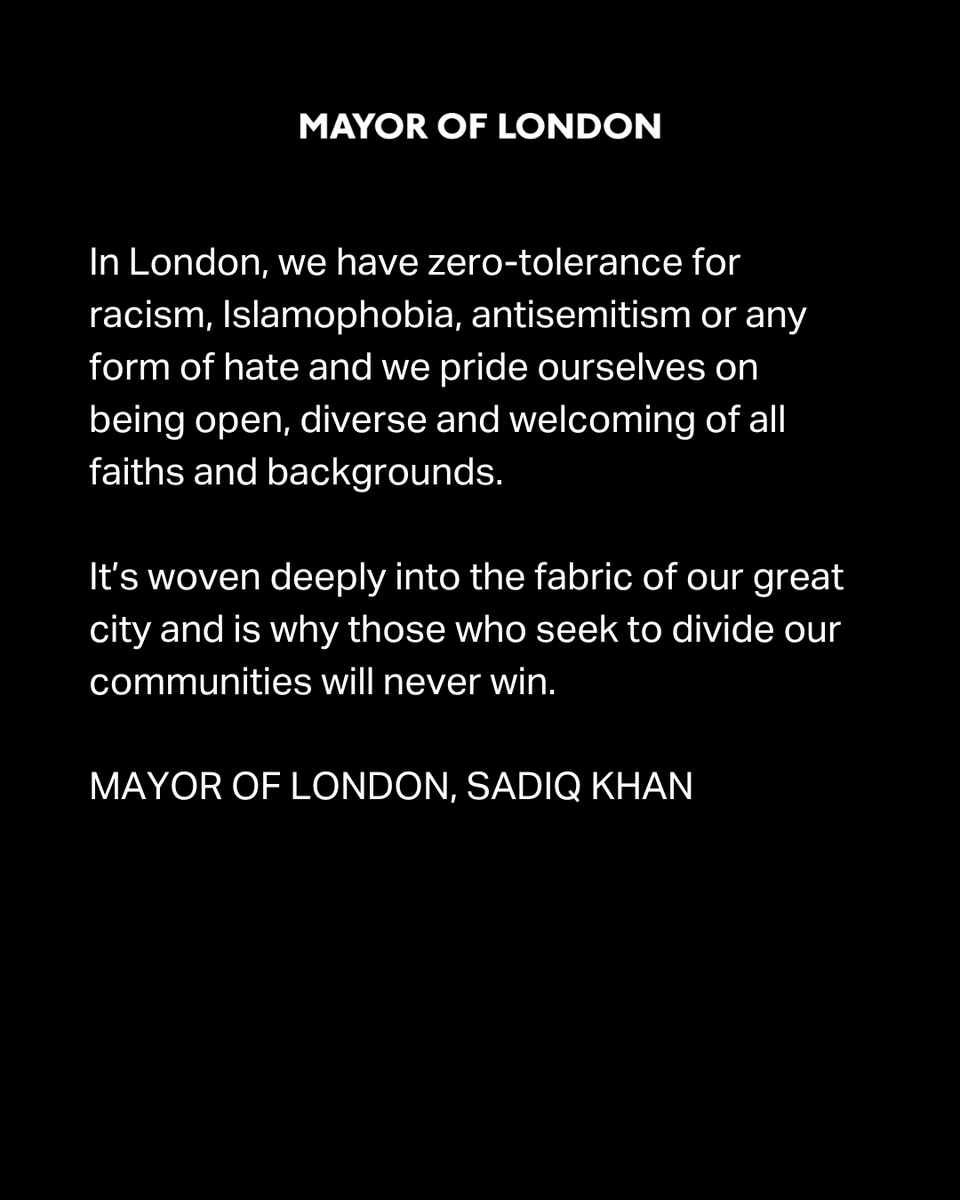 Mayor of London, Sadiq Khan tweet media