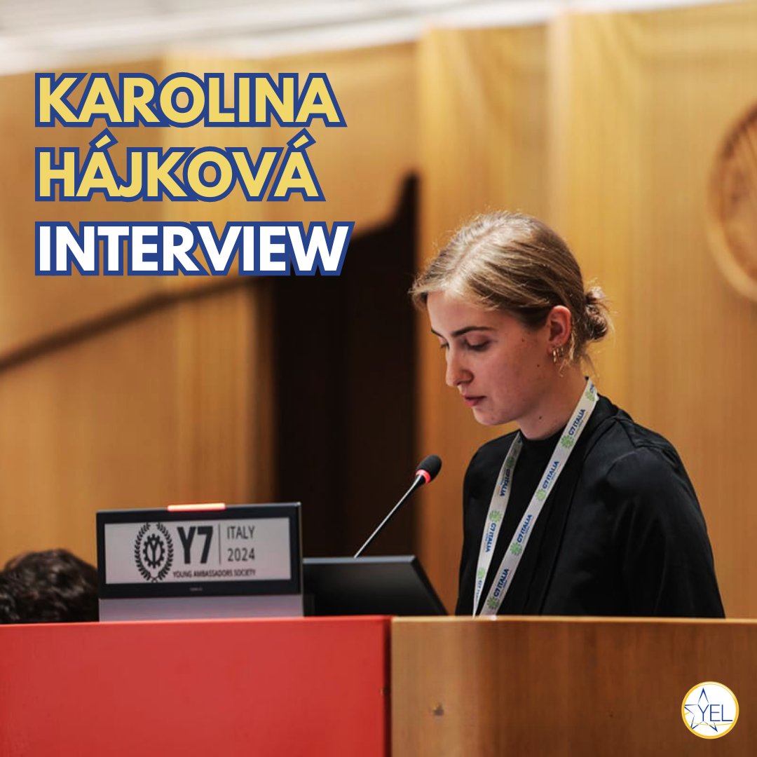 🎙️Interview | <a href="/Karolina/">caroline puttock</a> Hájková, EU Y7 Delegate for Environmental Sustainability and Climate Change
Read about her insights 🔗 younglead.eu/interview-with…

#Y7 #Interview #YouthLeadership #SustainableDevelopment #EnvironmentalSustainability #ClimateChange