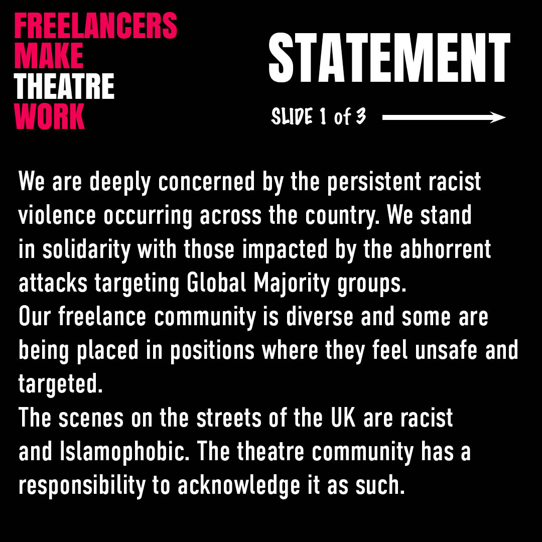 FreelancersMake's tweet photo. Our statement regarding the ongoing racist violence occurring across the country.

Read the full statement here: https://t.co/r1IwYgQFW5 https://t.co/Bj0i2tOONC