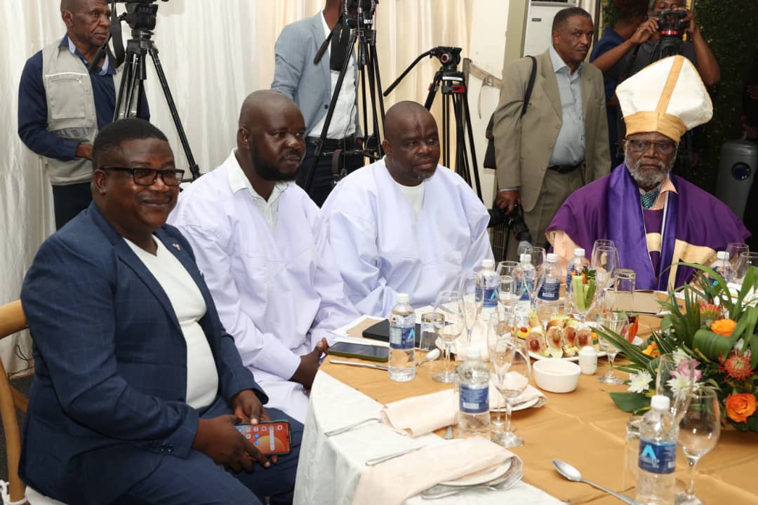 ZBCNewsonline's tweet photo. Scenes at the Presidential National Prayer Breakfast Meeting at State House this Wednesday.
The meeting is being held under the theme: A Quest for God’s Help in Nation Building. https://t.co/fu8zrOueCA