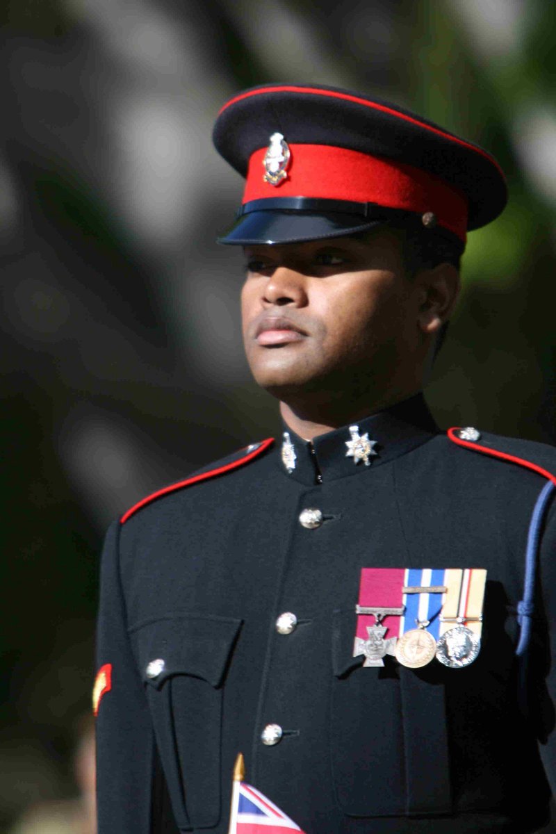 Johnson Beharry VC.  Awarded the highest military decoration for valour in the UK armed services.

Immigrant.