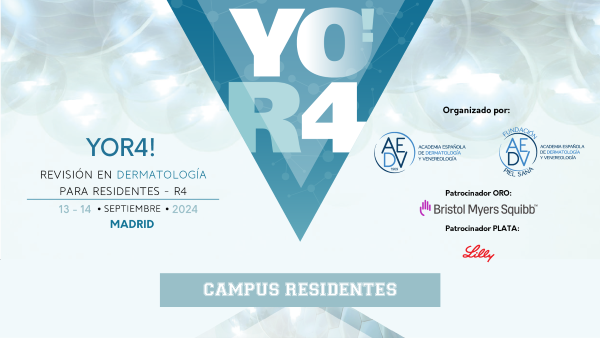 aedv_es's tweet photo. ¿Todavía no te has inscrito en YoR4? ¡Aún estás a tiempo!
📅 13-14 de septiembre
📍 Hotel @CrownePlaza
Patrocinan: Bristol Myers Squibb y Lilly
¡No te lo pierdas! 🌐 Más info e inscripciones ➡️ https://t.co/HPUbmMHo3y
#YoR4 #Dermatología #AEDV https://t.co/tT3dXY97hh