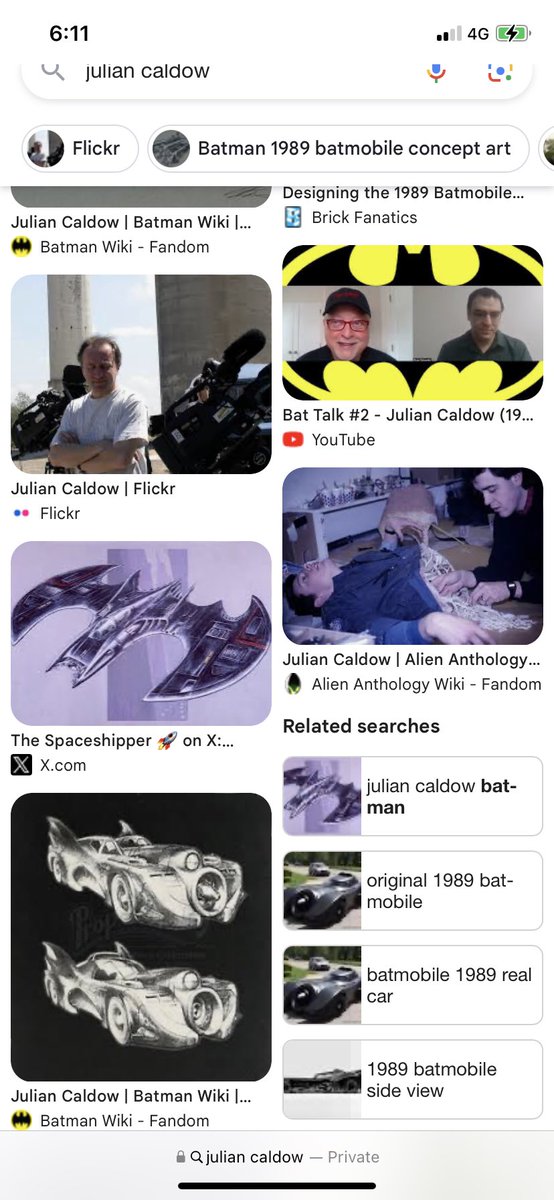 Naddleslee's tweet photo. I’m watching #IconsBATMAN #JulianCaldow is the man, I may very well be inspired to seek a new career it seems like a dream job (designing the #Batmobil the #Batman #UtilityBelt just wow!! https://t.co/8Y8qFw0NCG