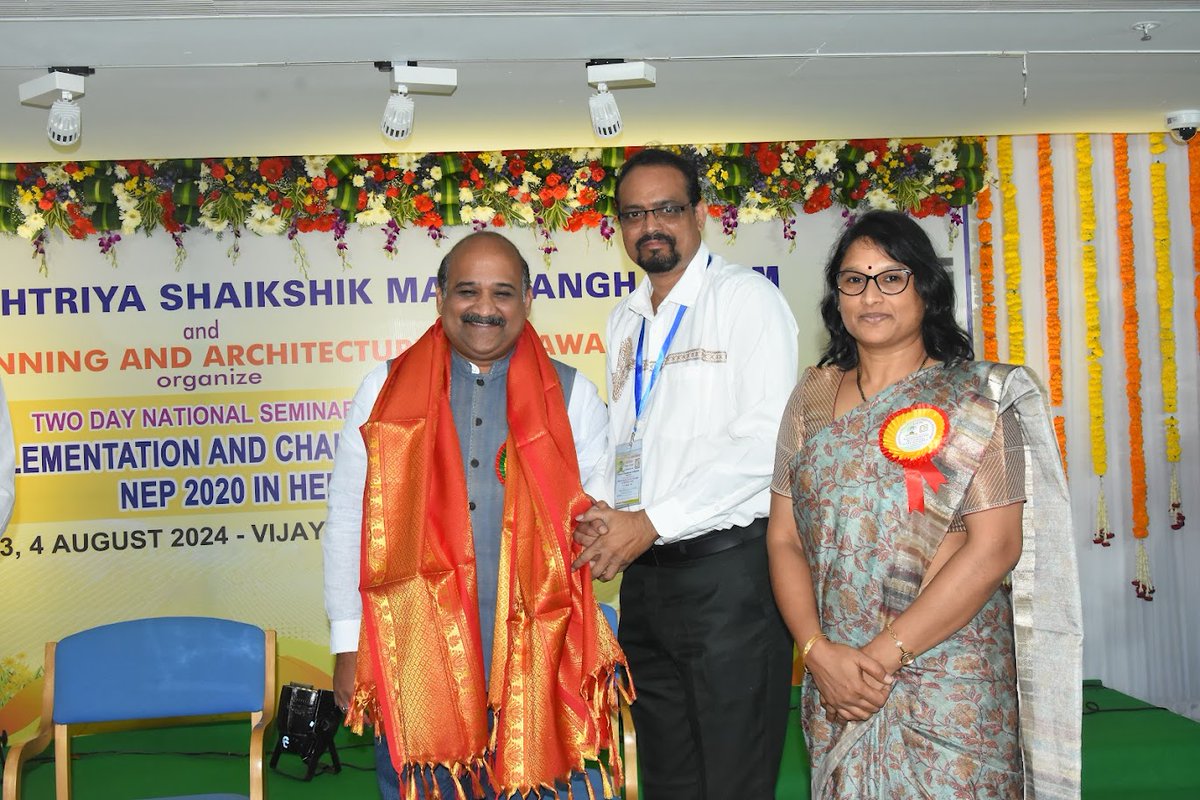 tweetqiscet's tweet image. QIS participated in Two Day National Seminar on &quot;Implementation and Challenges of NEP 2020 in HEIs on 3rd and 4th Of August 2024.#QISGroup #qiscet #qiscp #NationalSeminar #NEP2020 #implemention #challenges #ABRSM #spavijaywada #vijaywada #SatyaKumarYadav  #AndhraPradesh