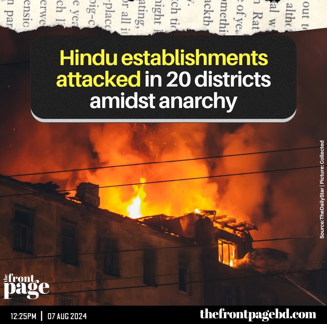 Adittya_00's tweet photo. I'd say some minorities are being PROTECTED but not everyone is SAFE.
#AllEyesOnBangladeshiHindus 
#Stop_Communal_Attack 
#StopCommunalAttackOnHindus https://t.co/pHCzbDX189