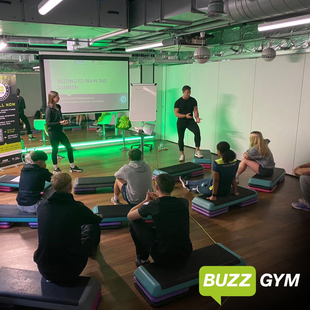 Our tutors are excited to be kicking off the Level 2 Gym Instructor course with <a href="/BuzzGym/">Buzz Gym</a> PT Academy students at <a href="/BuzzGymReading/">Buzz Gym</a>. These budding fitness enthusiasts will develop skills in creating and delivering exercise programmes. #BuzzGym #GymInstructor #SportsAcademy #KTA