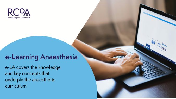 Royal College of Anaesthetists (@rcoanews) on Twitter photo 5. Register for e-Learning Anaesthesia (e-LA), our interactive online learning resources developed in partnership with e-Learning for Healthcare.   
Modules 1-7 are designed for anaesthetists in training and are mapped to the core training curriculum.  
ow.ly/f2bn50SS2fw 5. Register for e-Learning Anaesthesia (e-LA), our interactive online learning resources developed in partnership with e-Learning for Healthcare.   
Modules 1-7 are designed for anaesthetists in training and are mapped to the core training curriculum.  
ow.ly/f2bn50SS2fw