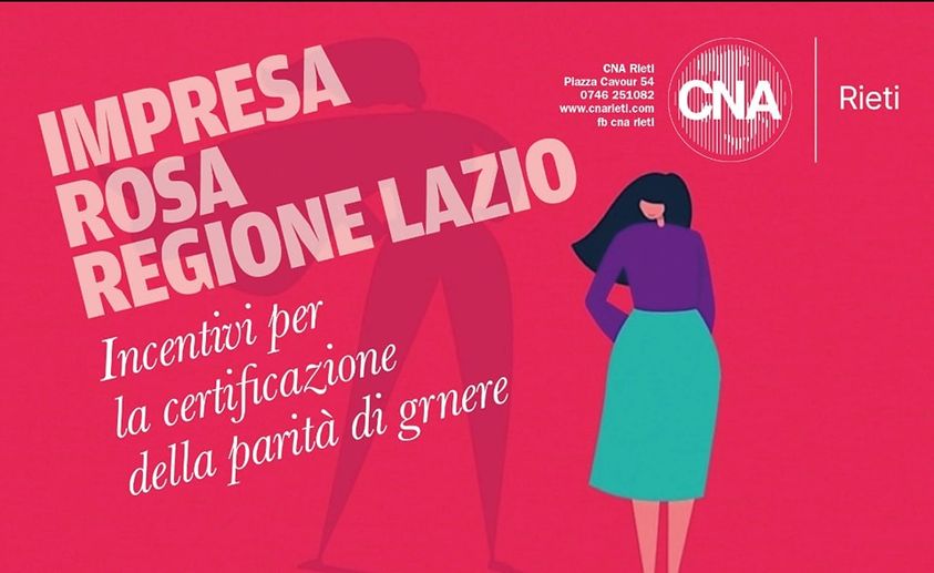 “𝐈𝐌𝐏𝐑𝐄𝐒𝐀 𝐑𝐎𝐒𝐀 𝐑𝐄𝐆𝐈𝐎𝐍𝐄 𝐋𝐀𝐙𝐈𝐎"
La misura della Regione Lazio incentiva l’adozione di sistemi di gestione sulla parità di genere da parte delle imprese del Lazio. La dotazione finanziaria stanziata è pari a euro 250.000.

lazioinnova.it/bandi/impresa-…