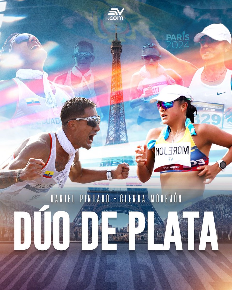 ¡PLATA PARA ECUADOR!🥈🇪🇨

Brian Daniel Pintado y Glenda Morejón se llevan la medalla de PLATA en la marcha por relevo mixto.🏃‍♂️🏃‍♂️▶️bit.ly/4cfm16e