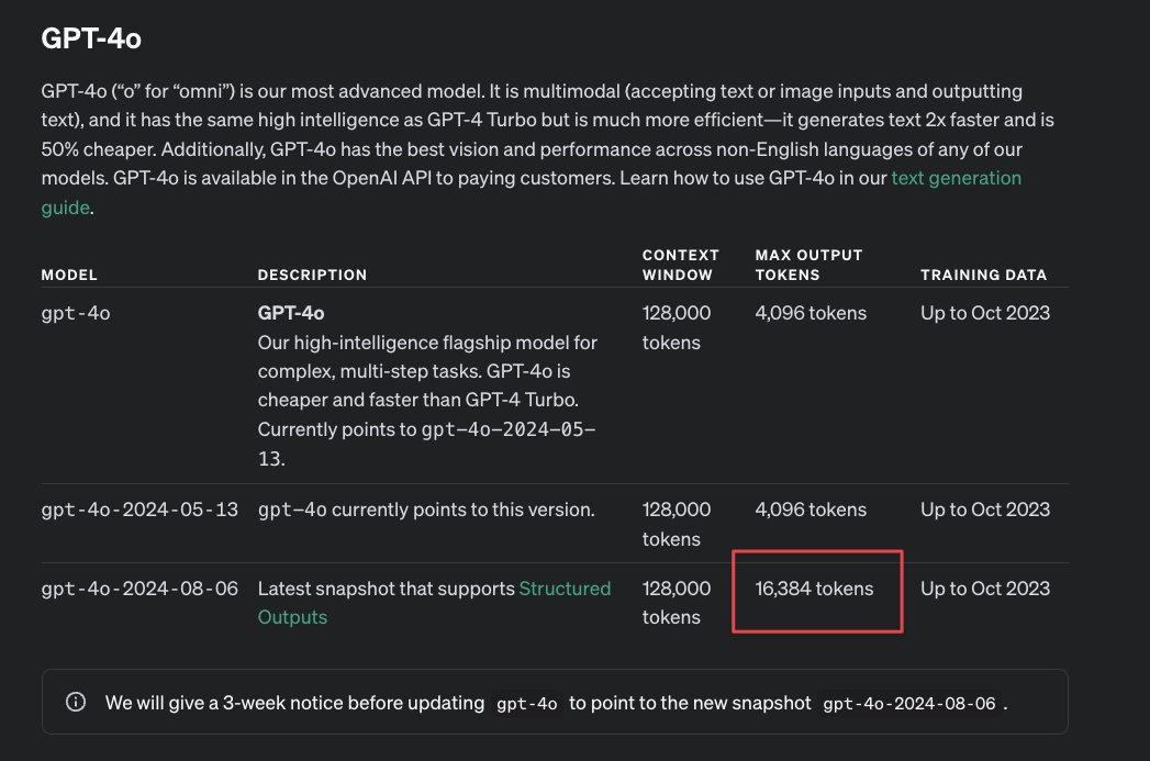 Besides structured output with json Schema the new OpenAI model gpt-4o ...