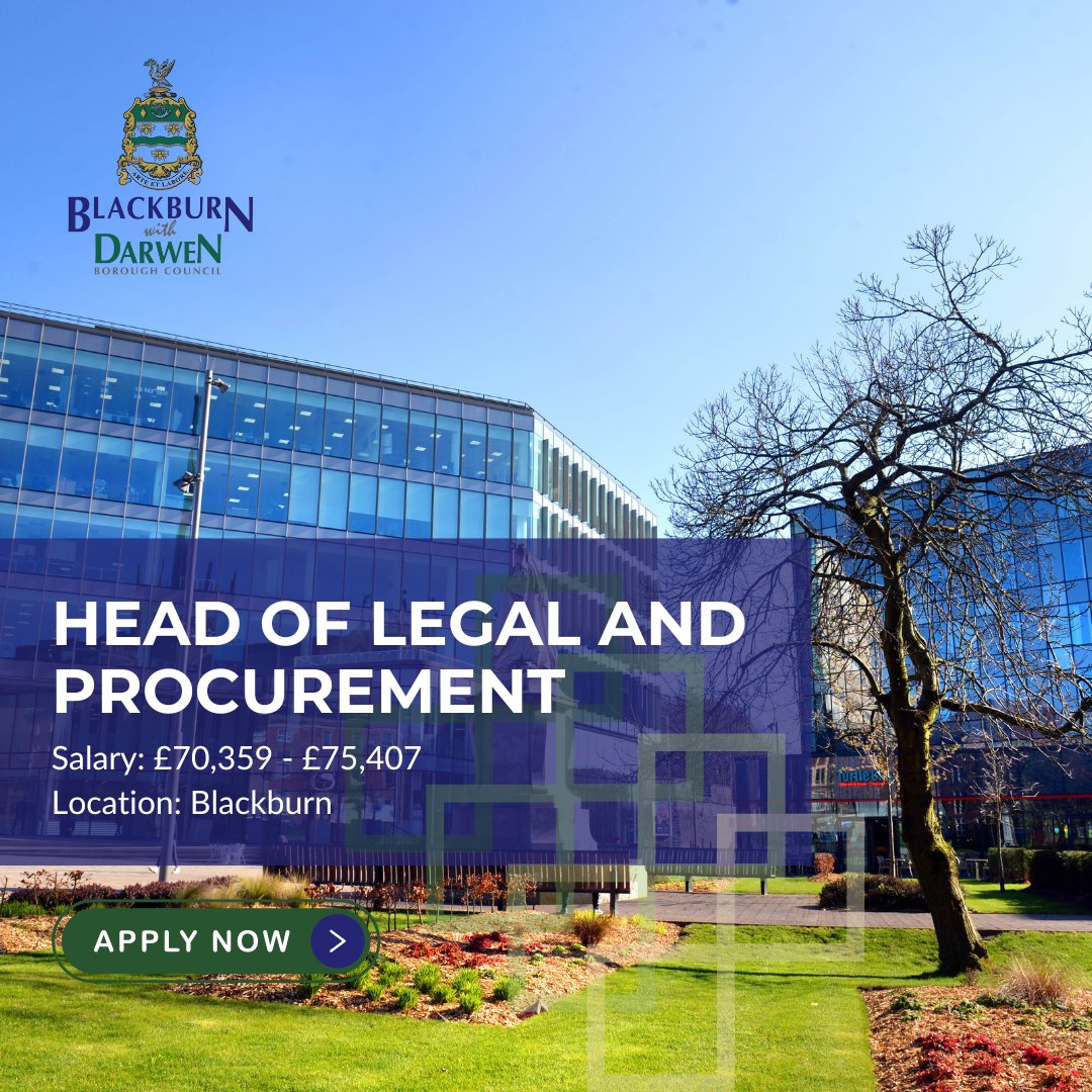 GatenbySanderson (@gatenbys) on Twitter photo NEW OPPORTUNITY <a href="/blackburndarwen/">Blackburn with Darwen Council</a>
The Council are seeking a new Head of Legal and Procurement who will lead teams of committed professionals to make an impact.
To learn more, visit tinyurl.com/2rm8c93k
#HeadOfLegal #Procurement #Blackburn NEW OPPORTUNITY <a href="/blackburndarwen/">Blackburn with Darwen Council</a>
The Council are seeking a new Head of Legal and Procurement who will lead teams of committed professionals to make an impact.
To learn more, visit tinyurl.com/2rm8c93k
#HeadOfLegal #Procurement #Blackburn