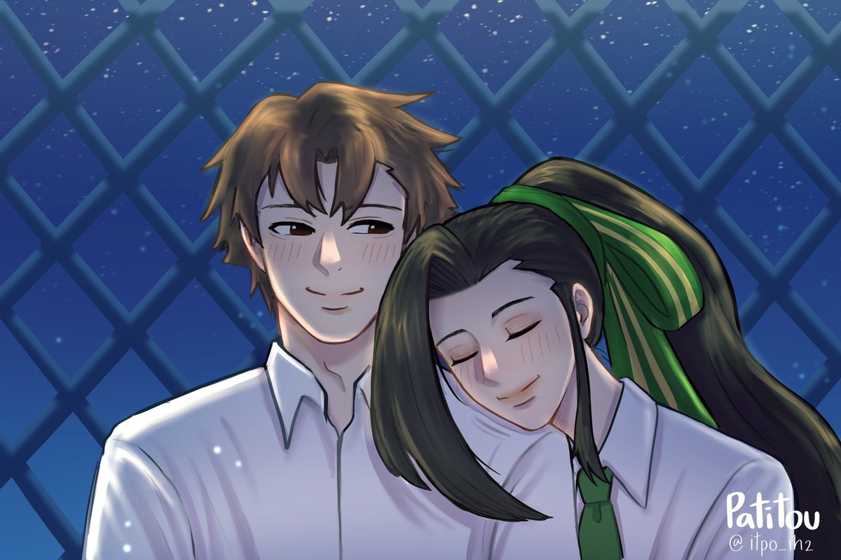 itpo1h's tweet photo. ชอบคู่นี้ อยากให้คู่กันทุก multiverse #UntillThen #HRK #Fanart https://t.co/dKCG9gJr00