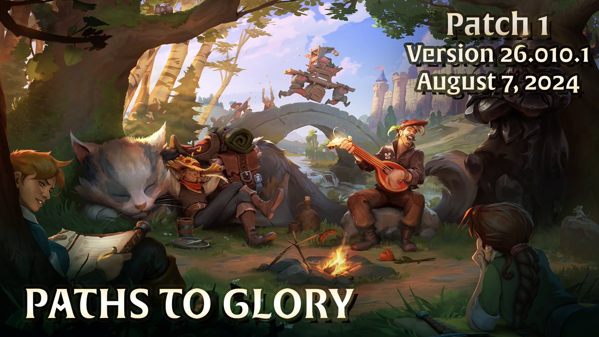 albiononline's tweet photo. Our servers are back online with Patch #1 for Paths to Glory!
This update brings several fixes to new features, and Journal rewards are now enabled again. 🎉
Check out the full list of changes here: 👇
https://t.co/rDJvS8PLzK
#AlbionOnline #PathsToGlory https://t.co/TekFIVXjRV