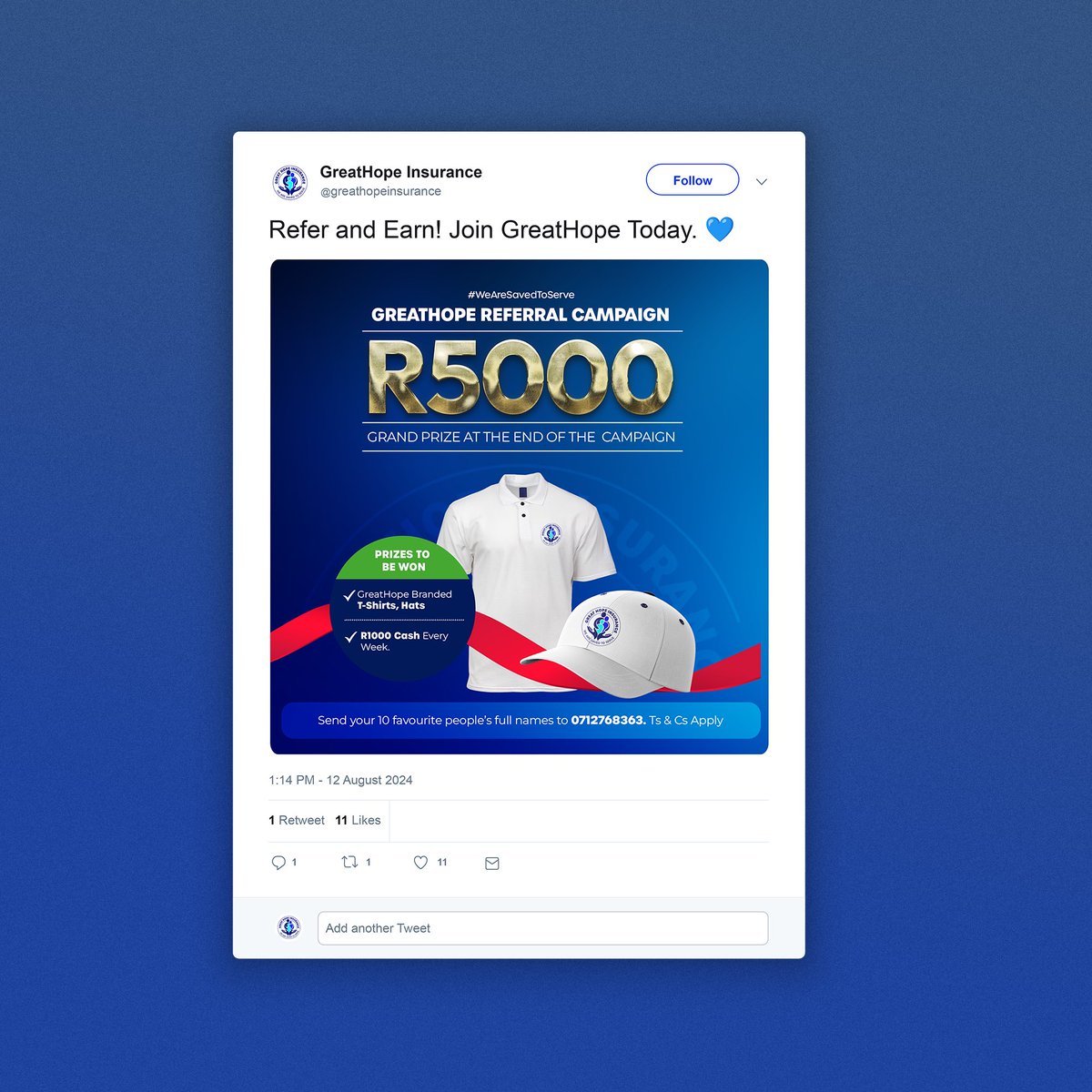 amahlecreatives's tweet photo. Social Media Creatives for Greathope Insurance®

Greathope is one of the brands we do social media posts and copywriting for at Amahle, through these clean looking designs, Greathope is able to communicate more clearly and effectively to their clients. 
___

#socialmedia https://t.co/SEnRmY50XO