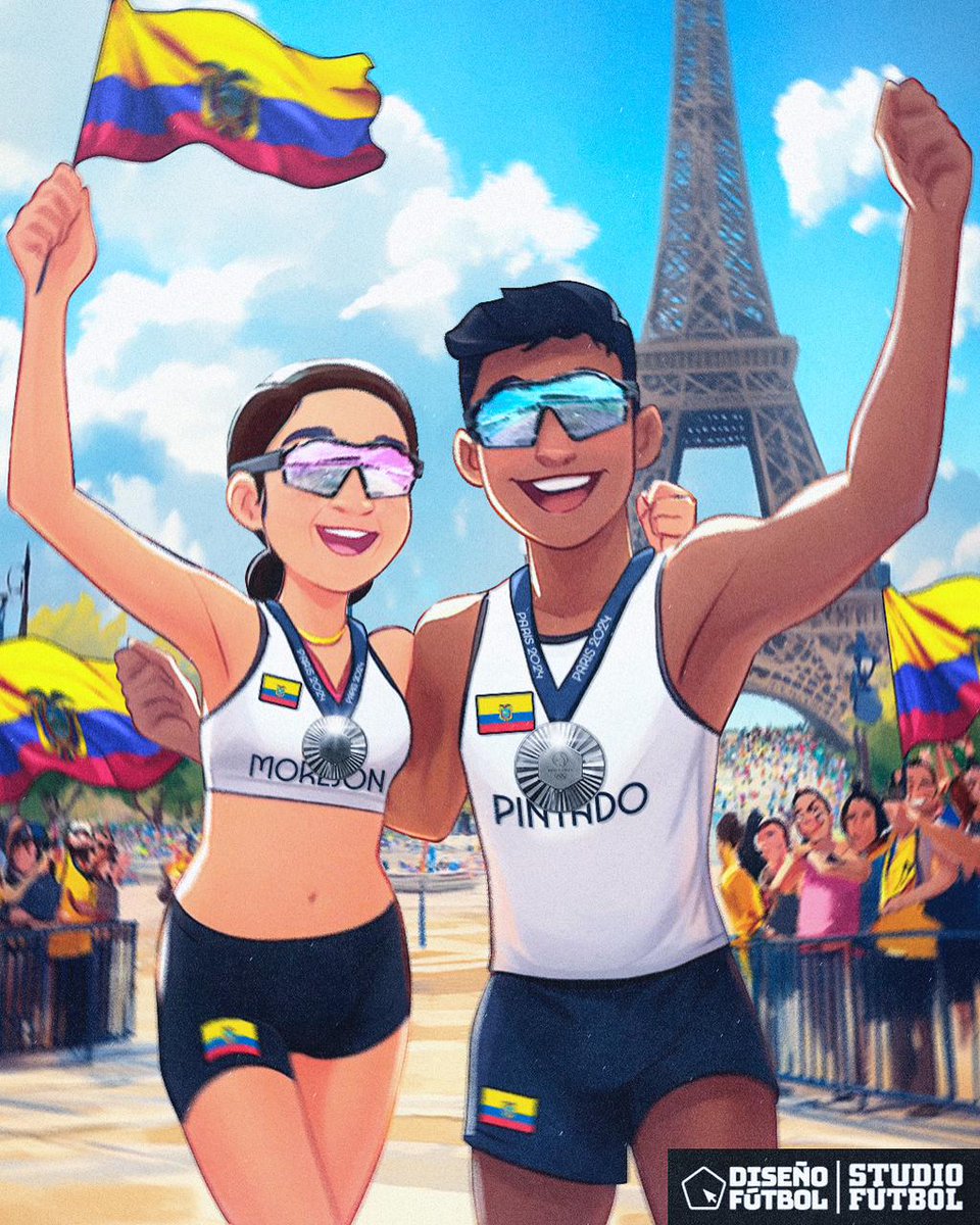 StudioFutbol's tweet photo. 🥈🇪🇨🙌 (VIDEO) ¡Medalla de Plata para Glenda Morejón y Daniel Pintado! https://t.co/R6H3LilH8U https://t.co/ZqmHC62Gn9