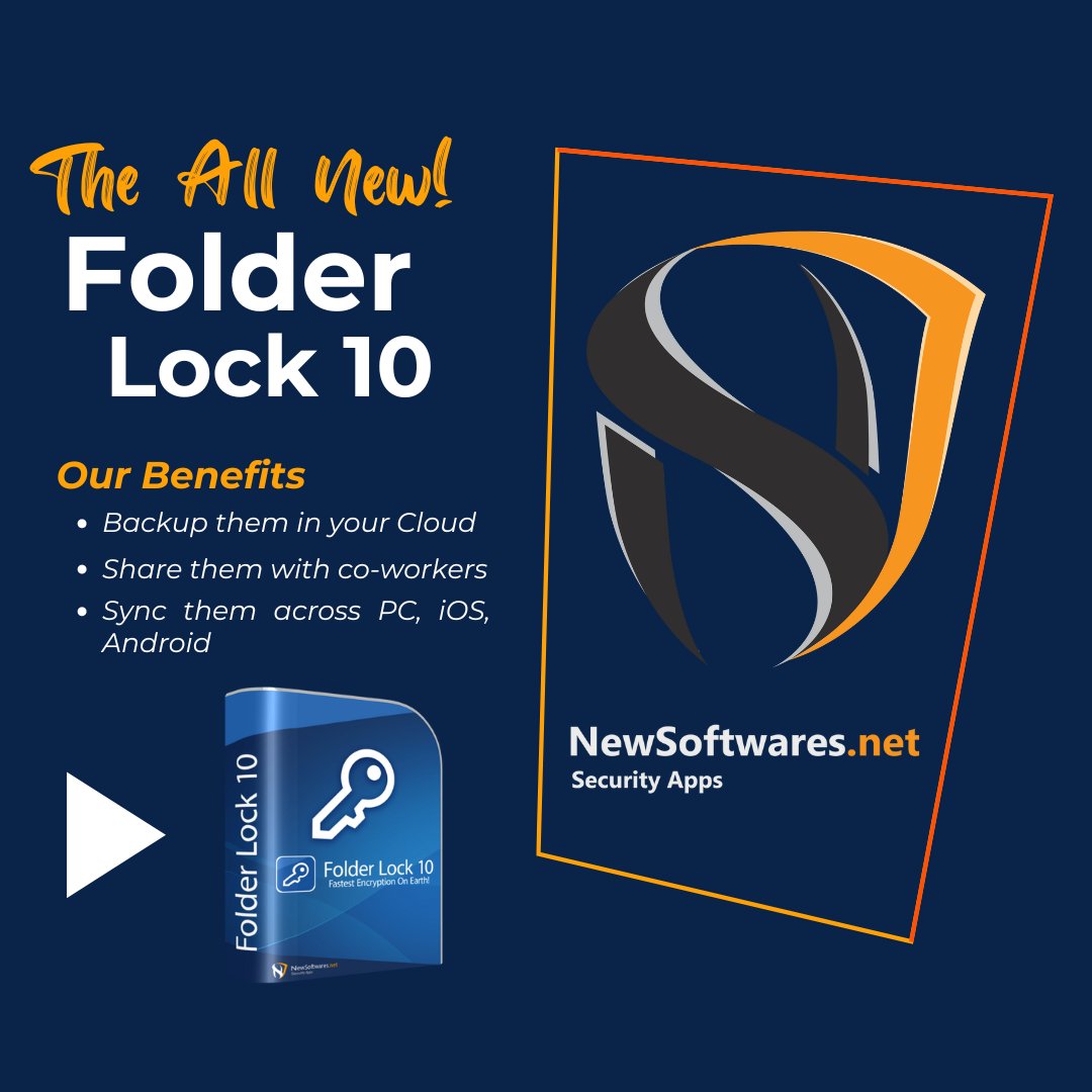 newsoftwaresinc's tweet image. The new Folder Lock ensures your data stays secure, seamlessly integrating with all your devices.

#DataEncryption #LockYourFiles #ProtectYourData #FileSafety #FolderSecurity #SecureStorage #EncryptionTech #DataProtectionSoftware #Folderlock #Newsoftwares
