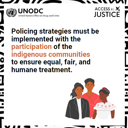 UNODC_Justice's tweet photo. Community trust is key to effective policing. Police must be culturally sensitive to the customs and traditions of Indigenous communities in urban and rural areas. 🏙️🌄 #IndigenousPeoplesDay

Learn more about our human rights-based policing tools here 👉https://t.co/AMNVrA6CzP https://t.co/oIBMtcdYSn