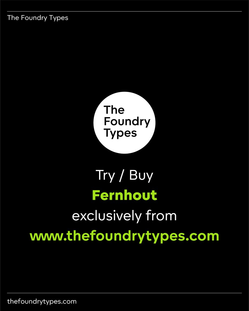 TheFoundryTypes's tweet image. Try or buy our ‘Fernhout’ font, a meticulous recreation of Wim Crouwel’s ‘Edgar Fernhout’ lettering, originally designed for the 1963 Edgar Fernhout exhibition at the Van Abbe Museum.

Try / buy the Fernhout font visit &amp;gt;&amp;gt;&amp;gt; thefoundrytypes.com

#wimcrouwel #crouwel #fonts