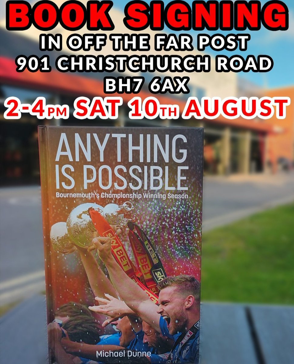 Worth attending if you are around just to visit <a href="/InOffTheFarPost/">Paul Orchard</a> which is widely regarded as Europe's finest football memorabilia shop. 
Please RT for a chance to win a signed copy of Anything Is Possible #afcb