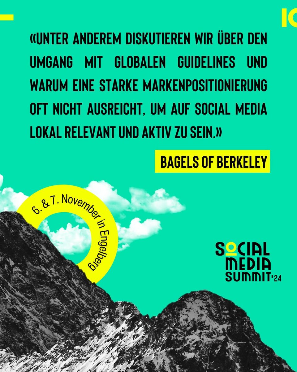 Schweiz ist ein super Markt, aber globale Marken finden nicht den #Swissness-Ton in #SocialMedia Am <a href="/somesummit/">Social Media Summit</a> zeigen Rahel &amp; Lara von @BagelsOfBerkeley wie man Inhalte für die CH erstellt, ohne die Markenidentität zu verlieren. <a href="/PublicisGroupe/">Publicis Groupe</a> Kunden wissen längst wie’s geht =)
