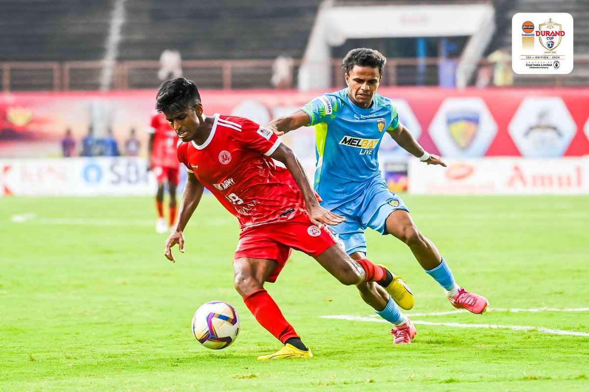 thedurandcup's tweet photo. A second win on the cards for the Indian Army Football Team today? 🇮🇳

Share your predictions as they take on the Assam Rifles Football Team 💬

#IAFT #IndianOilDurandCup #PoweredByCoalIndia #DurandCup2024 #133rdEditionofDurandCup #ManyChampionsOneLegacy #IndianFootball https://t.co/dvZBHureyj