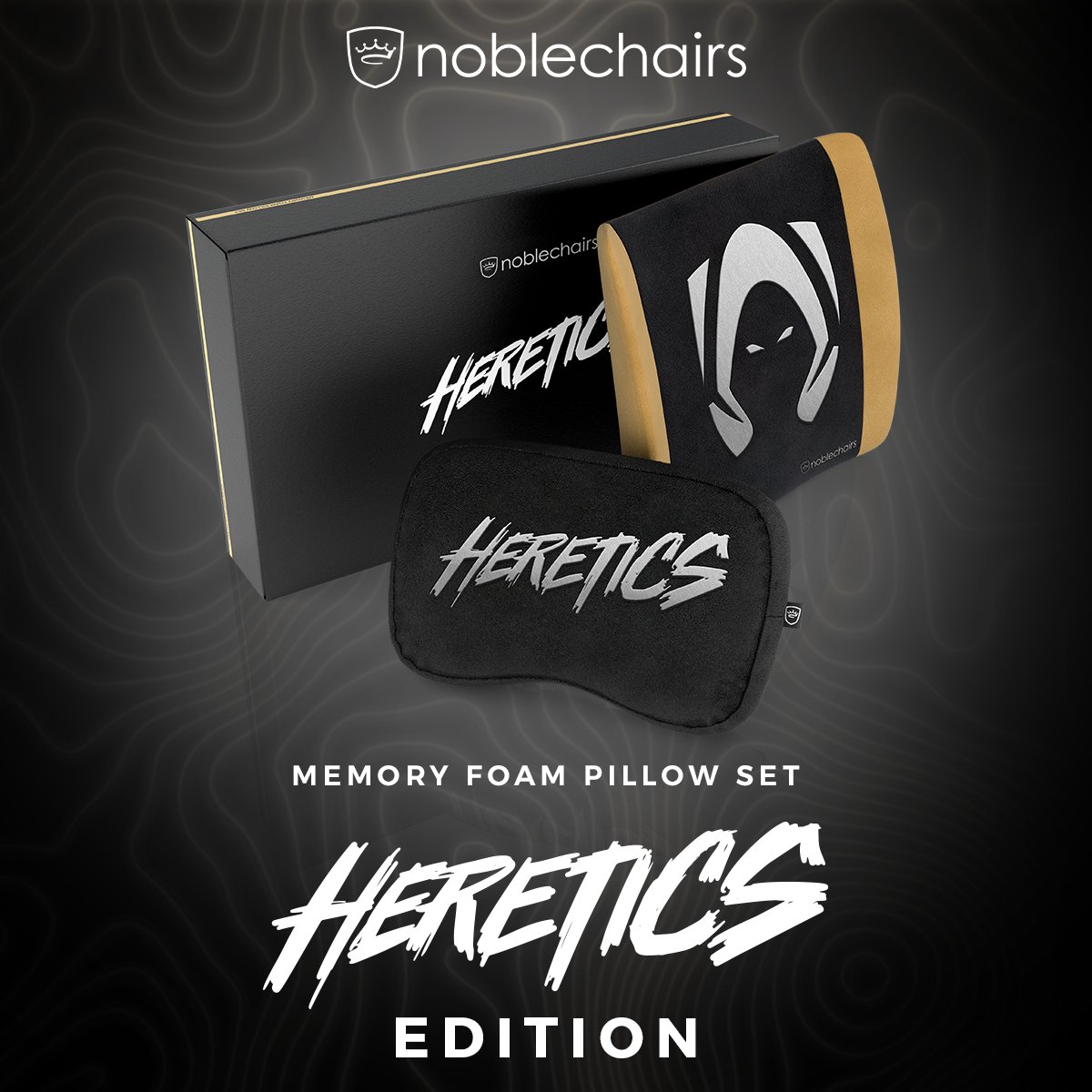 Attention, gaming enthusiasts and couch potatoes alike! Starting today, you can elevate your sitting experience by pairing the legendary HERO Heretics Edition with our plush memory foam Heretics Edition cushion set. It's like giving your back and neck a first-class ticket to