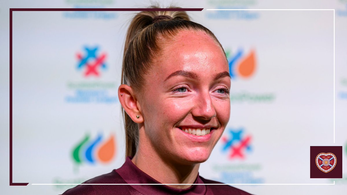 heartswomenfc's tweet photo. 📸The skipper on media duties yesterday🫡

🤝Thanks to the @SWPL and @ScottishPower for hosting.

🤩Roll on Sunday https://t.co/h8xbNfAQWS