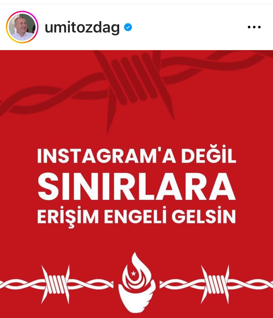 Bugün gördüğüm en güzel instagram mesajı 🤷🏼‍♀️👏👏<a href="/umitozdag/">Ümit Özdağ</a>