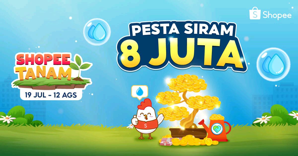 ibukoskecil's tweet photo. Yuk panen 8JT Koin di Shopee Tanam #PestaSiram8JT https://t.co/GDiDnRcua4 https://t.co/XaAJIctUe1