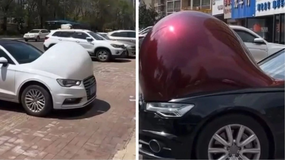 ilkzirvetv's tweet photo. Aşırı sıcaklar tüm dünyada etkisini göstermeye devam ederken Çin'den gelen görüntüler hayrete düşürdü. Sosyal medyada paylaşılan görüntülerde açık alanda bırakılan araçların aşırı sıcaklardan dolayı folyo kaplamalarının şiştiği görüldü. #sıcak #çin #folyo https://t.co/aEgHnUu3hO