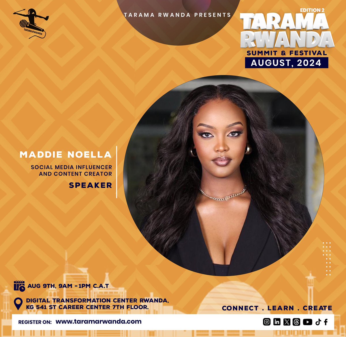 TaramaRwanda's tweet image. THIS FRIDAY 🔥

Register. 

USSD Code : *662*700*352# 
FREE OF CHARGE. 

📍: Digital Transformation Center Rwanda, Career Center 7th Floor. ( Behind Kigali Heights ) 

🕛: 8am - 9am ( Arrival ) 
  9am- 1pm CAT: Summit Time. 

#taramarwanda🇷🇼 
#taramarwandasummit2024