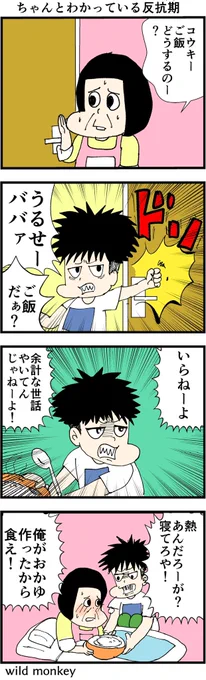 【4コマ漫画】ちゃんとわかっている反抗期

#4コマ #4コマ漫画  
#漫画が読めるハッシュタグ 
#再掲 