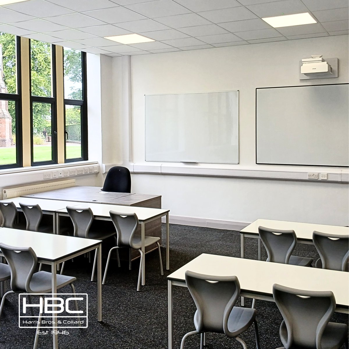 HBC_Builders's tweet photo. Project Completion – Math's Department Classrooms at @BlundellsSchool

A big thank you to our supply partners who made this project possible @Zentia_UK, Gamma Illumination, @DuluxTrade, @HowdensJoinery &amp; JHS Carpets 🔨 

#Construction #Excellence #SchoolRefurbishment #Education https://t.co/m4YhhTT9ro