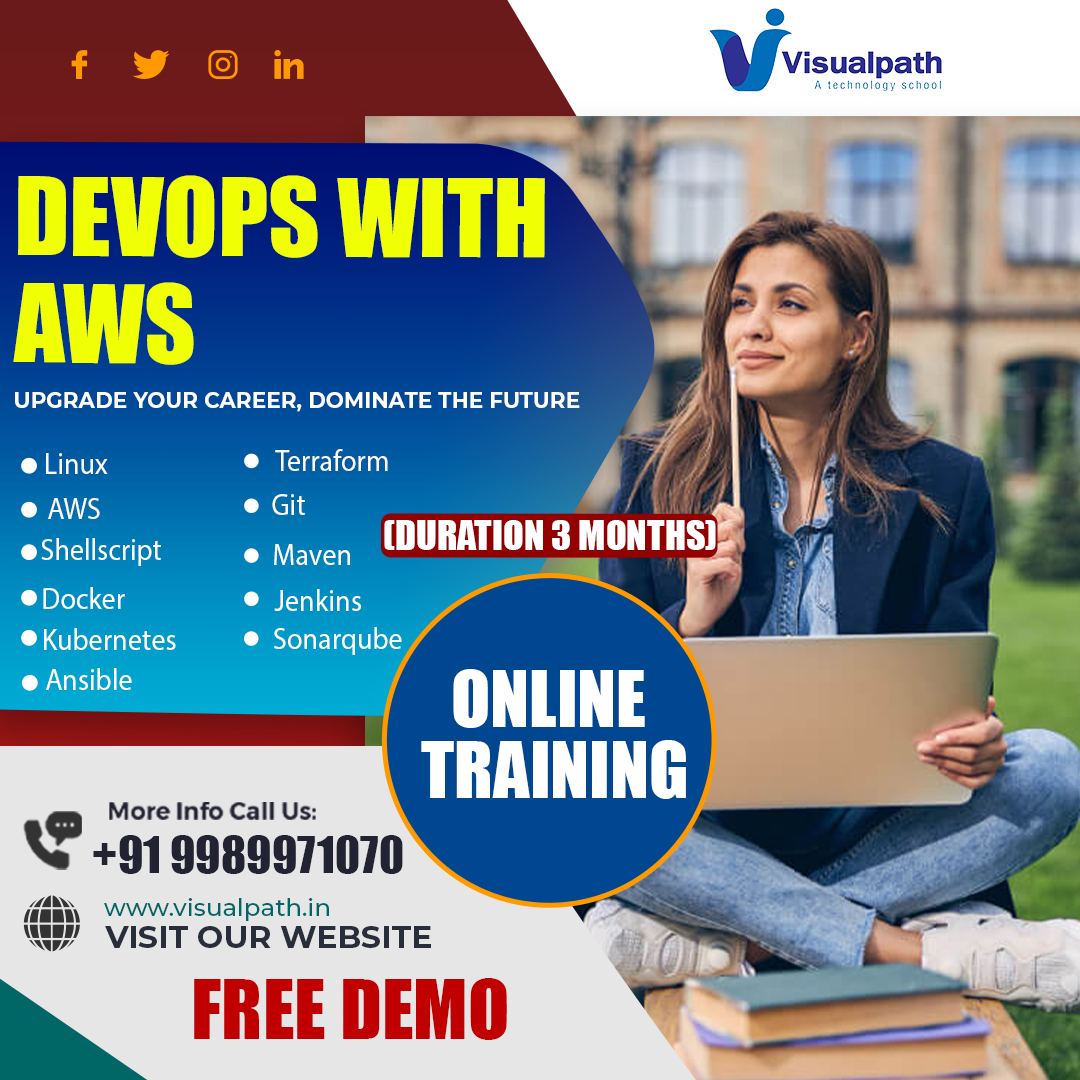 ranjith835's tweet image. @VisualpathEdu is the best DevOps Training Institute in Ameerpet. It is the Best Software Online Training Institute for a free demo call +91-9989971070.
#DevOpswithAWS, #devopsenginee, #softwaretraining